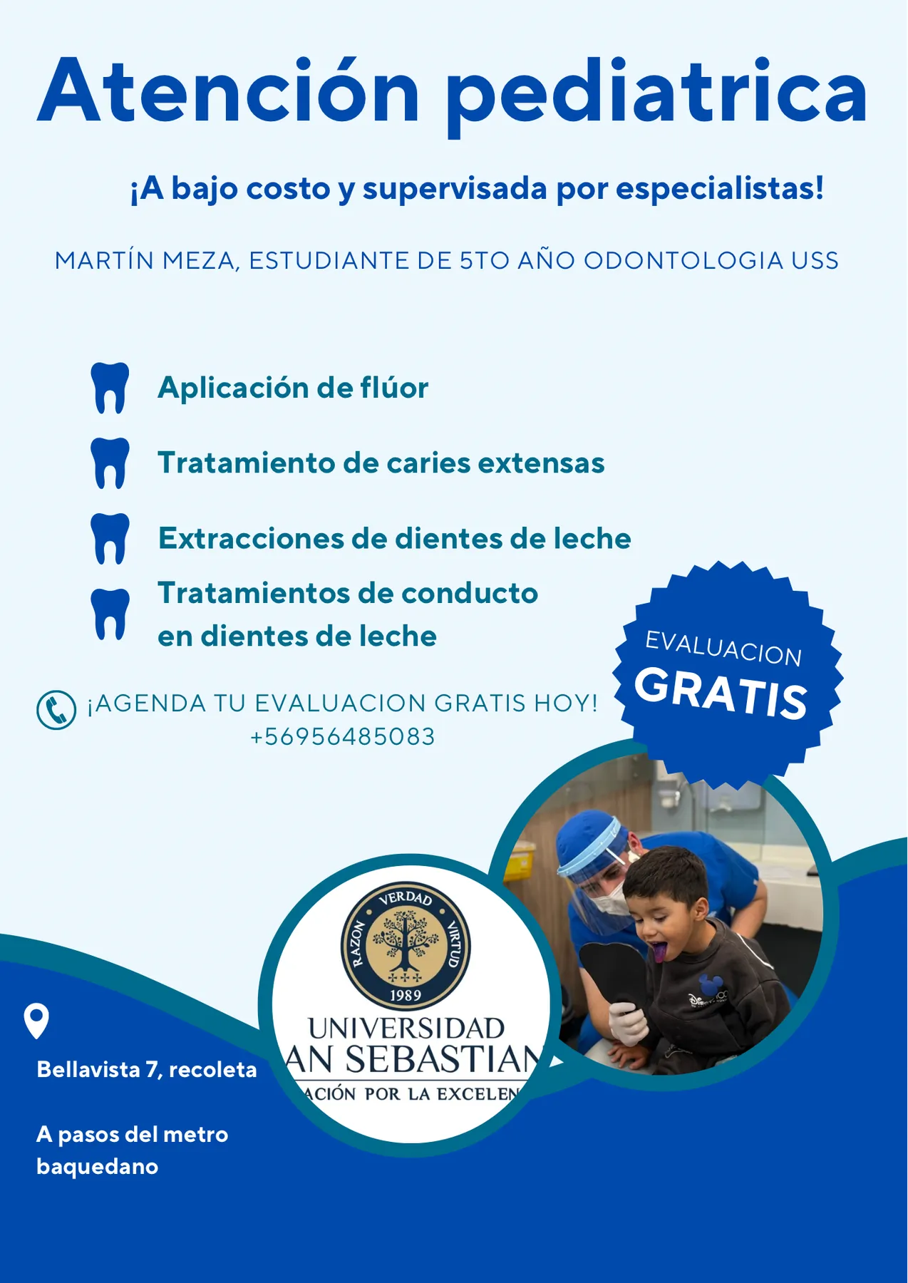 Atención dental para niños a bajo costo